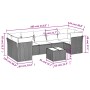 Set Gartensofas mit beigen Kissen 8 Stück PE Rattan von , Gartensets - Ref: Foro24-3217289, Preis: 554,49 €, Rabatt: %