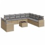 Set de sofás de jardín 11pzas con cojines ratán sintético beige de , Conjuntos de jardín - Ref: Foro24-3219169, Precio: 758,0...