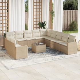 12-teiliges Gartensofa-Set und braune synthetische Rattankissen von , Gartensets - Ref: Foro24-3219188, Preis: 934,99 €, Raba...