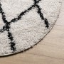 Modern long-haired PAMPLONA cream and black rug Ø 200 cm by , Rugs - Ref: Foro24-375379, Price: 77,23 €, Discount: %