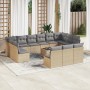 Set mit 14 Gartensofas mit Kissen Kunstrattan beige von , Gartensets - Ref: Foro24-3250238, Preis: 943,79 €, Rabatt: %