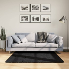 Modern black PAMPLONA furry long-haired rug 120x120 cm by , Rugs - Ref: Foro24-375277, Price: 35,59 €, Discount: %