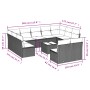 Garden sofa set 12 pieces with black synthetic rattan cushions by , Garden sets - Ref: Foro24-3250194, Price: 678,37 €, Disco...