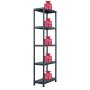 Plastic shelving 5 units 125 kg 60x30x180 cm black by vidaXL, Industrial shelving - Ref: Foro24-276258, Price: 287,25 €, Disc...