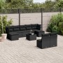 Set Gartensofas 10 Stück Kissen synthetisches Rattan schwarz von , Gartensets - Ref: Foro24-3250114, Preis: 627,99 €, Rabatt: %