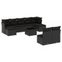 Set Gartensofas 10 Stück Kissen synthetisches Rattan schwarz von , Gartensets - Ref: Foro24-3250114, Preis: 627,99 €, Rabatt: %