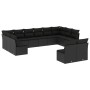 Set Gartensofas 12 Stück Kissen synthetisches Rattan schwarz von , Gartensets - Ref: Foro24-3250204, Preis: 723,28 €, Rabatt: %