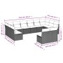 Set Gartensofas 12 Stück Kissen synthetisches Rattan schwarz von , Gartensets - Ref: Foro24-3250204, Preis: 723,28 €, Rabatt: %