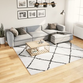 Modern long pile rug PAMPLONA cream and black 240x240cm by , Rugs - Ref: Foro24-375372, Price: 113,57 €, Discount: %