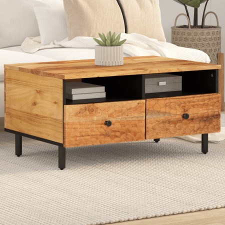 Solid acacia wood coffee table 80x54x40 cm by , Coffee table - Ref: Foro24-356868, Price: 157,18 €, Discount: %