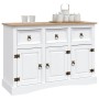 Aparador Corona Range de pino mexicano blanco 132x43x78 cm de vidaXL, Aparadores - Ref: Foro24-282634, Precio: 341,99 €, Desc...