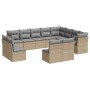 Garden sofa set 12 pieces and brown synthetic rattan cushions by , Garden sets - Ref: Foro24-3250308, Price: 867,82 €, Discou...