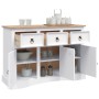 Aparador Corona Range de pino mexicano blanco 132x43x78 cm de vidaXL, Aparadores - Ref: Foro24-282634, Precio: 341,99 €, Desc...