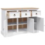 Aparador Corona Range de pino mexicano blanco 132x43x78 cm de vidaXL, Aparadores - Ref: Foro24-282634, Precio: 341,99 €, Desc...