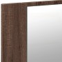 LED acrylic brown oak bathroom mirror cabinet 80x12x45 cm by , bathroom vanities - Ref: Foro24-834953, Price: 57,99 €, Discou...