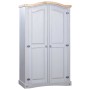 Mexican pine wood wardrobe gray Corona style 2 Doors by vidaXL, Wardrobes - Ref: Foro24-282619, Price: 339,24 €, Discount: %