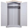 Armario madera de pino Mexicano estilo Corona gris 2 Puertas de vidaXL, Armarios roperos - Ref: Foro24-282619, Precio: 339,24...