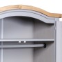 Armario madera de pino Mexicano estilo Corona gris 2 Puertas de vidaXL, Armarios roperos - Ref: Foro24-282619, Precio: 339,24...