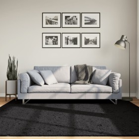 Modern black PAMPLONA furry long-haired rug 200x200 cm by , Rugs - Ref: Foro24-375282, Price: 78,99 €, Discount: %