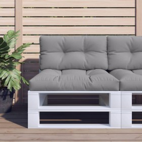 Cushions for pallet sofa 2 units gray fabric by , Cushions for chairs and sofas - Ref: Foro24-314514, Price: 59,99 €, Discoun...