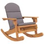 Adirondack rocking chair with solid acacia wood cushions by , Garden chairs - Ref: Foro24-360037, Price: 225,99 €, Discount: %