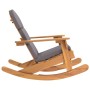 Adirondack rocking chair with solid acacia wood cushions by , Garden chairs - Ref: Foro24-360037, Price: 225,99 €, Discount: %