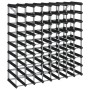 Solid black pine wood wine rack for 72 bottles by , Wine racks - Ref: Foro24-325916, Price: 132,40 €, Discount: %