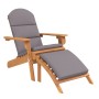 Adirondack garden chair with footrest solid acacia wood by , Garden chairs - Ref: Foro24-360034, Price: 198,57 €, Discount: %