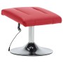 Sillón de masaje con reposapiés cuero sintético rojo de vidaXL, Sillones de masaje eléctricos - Ref: Foro24-248664, Precio: 1...