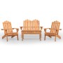 Juego de muebles de jardín Adirondack 4 piezas madera acacia de , Conjuntos de jardín - Ref: Foro24-3152130, Precio: 405,53 €...