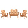 Juego de muebles de jardín Adirondack 4 piezas madera acacia de , Conjuntos de jardín - Ref: Foro24-3152130, Precio: 405,53 €...