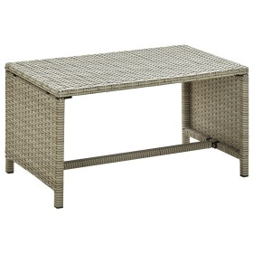 Grauer Couchtisch aus synthetischem Rattan, 70 x 40 x 38 cm von , Couchtisch - Ref: Foro24-46395, Preis: 50,07 €, Rabatt: %