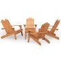 Adirondack Gartenmöbel-Set 5-teilig aus Akazienholz von , Gartensets - Ref: Foro24-3152136, Preis: 547,79 €, Rabatt: %