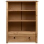 Librería de madera maciza de pino estilo Panamá 80x35x110 cm de vidaXL, Librerías y estanterías - Ref: Foro24-282667, Precio:...