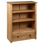 Librería de madera maciza de pino estilo Panamá 80x35x110 cm de vidaXL, Librerías y estanterías - Ref: Foro24-282667, Precio:...