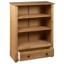 Librería de madera maciza de pino estilo Panamá 80x35x110 cm de vidaXL, Librerías y estanterías - Ref: Foro24-282667, Precio:...