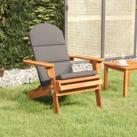 Adirondack-Gartenstuhl mit Kissen aus massivem Akazienholz von , Gartenstühle - Ref: Foro24-360032, Preis: 170,82 €, Rabatt: %