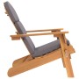 Silla de jardín Adirondack con cojines madera maciza acacia de , Sillas de jardín - Ref: Foro24-360032, Precio: 170,63 €, Des...