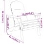 Adirondack-Gartenstuhl mit Kissen aus massivem Akazienholz von , Gartenstühle - Ref: Foro24-360032, Preis: 170,63 €, Rabatt: %