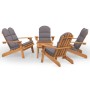 Juego de muebles de jardín Adirondack 5 piezas madera acacia de , Conjuntos de jardín - Ref: Foro24-3152138, Precio: 803,05 €...