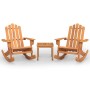 Adirondack Gartenmöbel-Set 3-teilig aus Akazienholz von , Gartensets - Ref: Foro24-3152127, Preis: 310,40 €, Rabatt: %