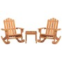 Juego de muebles de jardín Adirondack 3 piezas madera acacia de , Conjuntos de jardín - Ref: Foro24-3152127, Precio: 310,40 €...