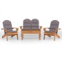 Juego de muebles de jardín Adirondack 4 piezas madera acacia de , Conjuntos de jardín - Ref: Foro24-3152132, Precio: 591,28 €...