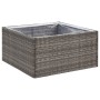 Jardinera ratán sintético gris 80x80x40 cm de , Maceteros y jardineras - Ref: Foro24-319175, Precio: 63,75 €, Descuento: %