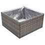 Jardinera ratán sintético gris 80x80x40 cm de , Maceteros y jardineras - Ref: Foro24-319175, Precio: 63,75 €, Descuento: %