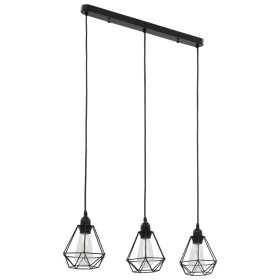 Ceiling lamp with black rhombus design 3 E27 bulbs by vidaXL, Lamps - Ref: Foro24-281633, Price: 55,28 €, Discount: %