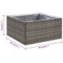 Synthetic gray rattan planter 80x80x40 cm by , Pots and planters - Ref: Foro24-319175, Price: 63,75 €, Discount: %