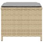 Gartenhocker Kissen 4 Stück PE Rattan Beige Mix 41x41x36cm von , Hocker für den Außenbereich - Ref: Foro24-365047, Preis: 99,...