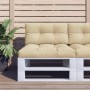 Cushions for pallets 2 units beige fabric by , Cushions for chairs and sofas - Ref: Foro24-314516, Price: 39,62 €, Discount: %