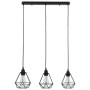 Ceiling lamp with black rhombus design 3 E27 bulbs by vidaXL, Lamps - Ref: Foro24-281633, Price: 59,79 €, Discount: %